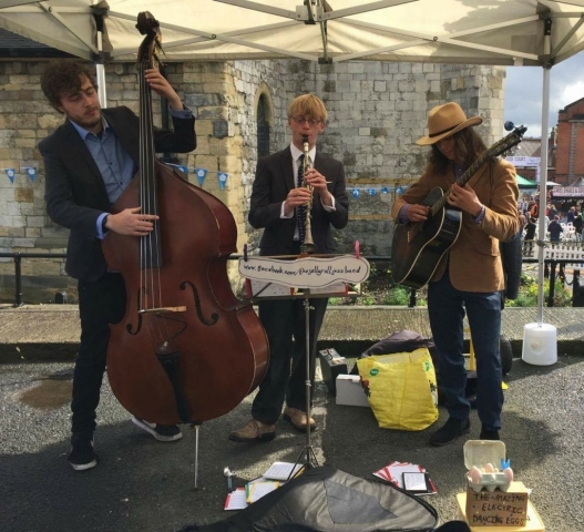The Jelly Roll Jazz Band performing at Malton Harvest Food Festival, September 2017
