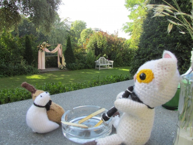 Clarence the Clarinet-Playing Cat and Boris the Bass-Playing Bear | Wedding, Bingham Riverhouse (Richmond, London), September 2021