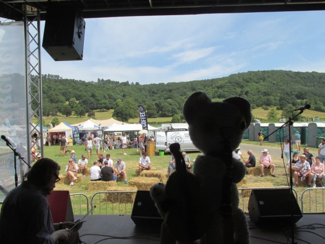 Clarence the Clarinet-Playing Cat and Boris the Bass-Playing Bear | Bakewell Country Festival, Bakewell Showground, July 2022