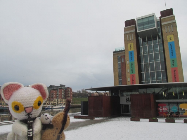 Clarence the Clarinet-Playing Cat and Boris the Bass-Playing Bear | Corporate Christmas party, BALTIC Centre (Gateshead), December 2022